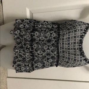 Black and white patterned shirt